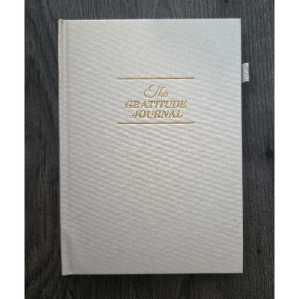 The Gratitude Journal (Hardcover) Daily Quotes With Pen Holder Beige 8"x6"